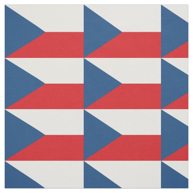 Tschechische Flagge Stoff (Muster)
