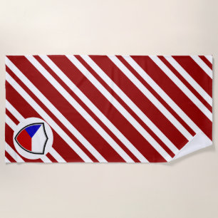 Tschechische Flagge Strandtuch
