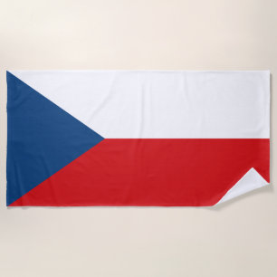 Tschechische Flagge Strandtuch