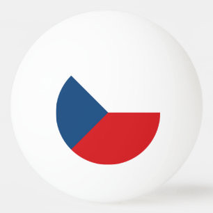 Tschechische Flagge Tischtennisball