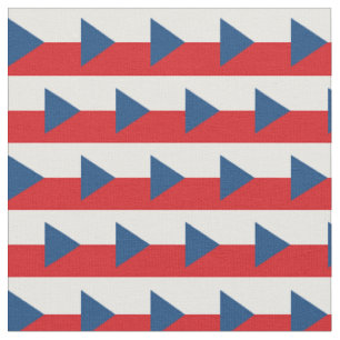 Tschechische Flagge & Trendy Fabric / Mode Stoff