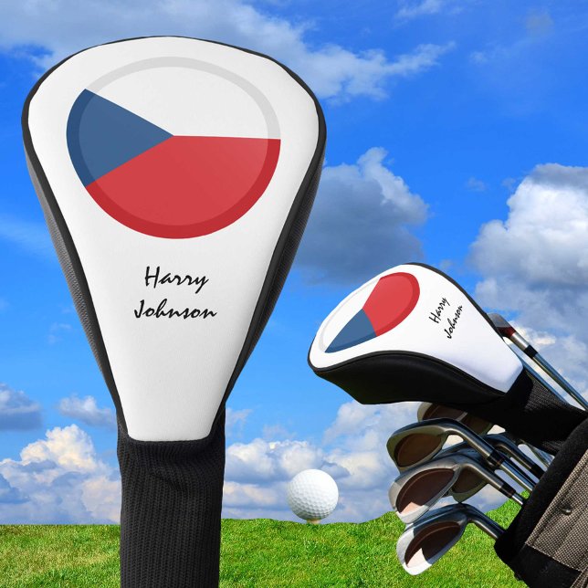 Tschechische Flagge und Mit Monogramm Golfklubs de Golf Headcover (Von Creator hochgeladen)