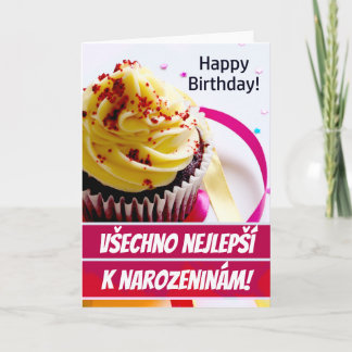 Tschechische Geburtstagskarte Všechno Nejlepší K N Karte