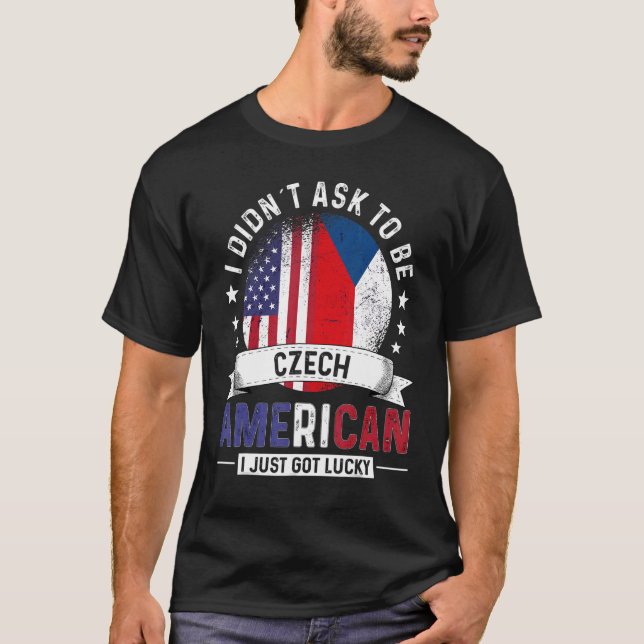 Tschechische Länder Flaggen Land Tschechische Repu T-Shirt (Vorderseite)