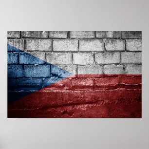 Tschechische Mauer Poster