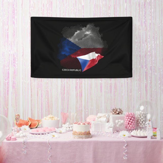 Tschechische Republik Flagge Banner (Party)