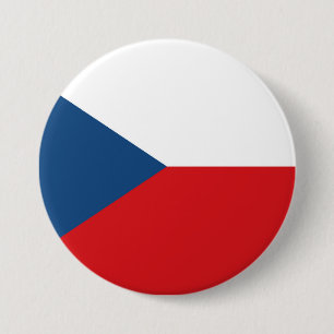 Tschechische Republik Flagge Button