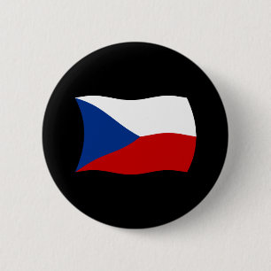 Tschechische Republik Flagge Button