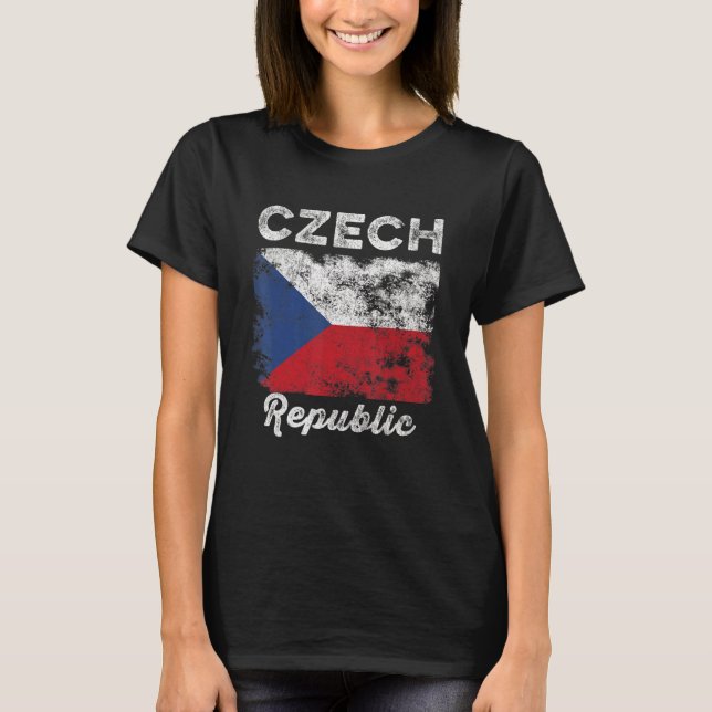Tschechische Republik Flagge Not leidende Männer F T-Shirt (Vorderseite)