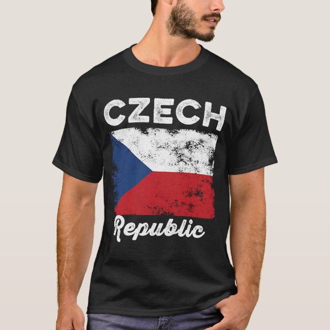 Tschechische Republik Flagge Not leidende Männer F T-Shirt (Vorderseite)