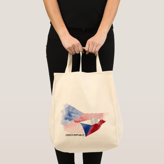 Tschechische Republik-Flagge Tragetasche (Vorderseite (Produkt))