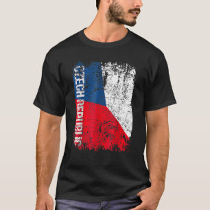 Tschechische Republik Flagge Vintage abgenutzt Tsc T-Shirt