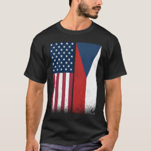 Tschechische Republik - Flaggen Proud USA T-Shirt