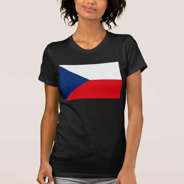 Tschechische Republik-Flaggen-T - Shirt (Vorderseite)