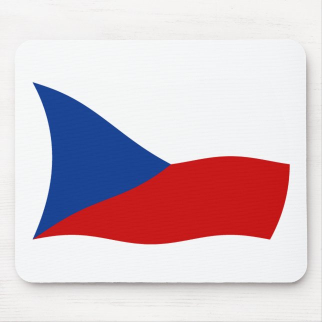 Tschechische Republik Flaggenmousepad Mousepad (Vorne)