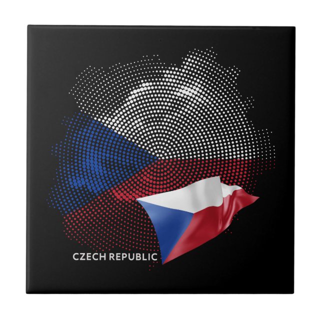 Tschechische Republik Fliese (Vorderseite)