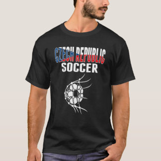 Tschechische Republik Fußball-Ball im Netz Tschech T-Shirt
