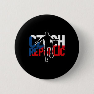 Tschechische Republik Fußballfans Trikot Ceska Fan Button