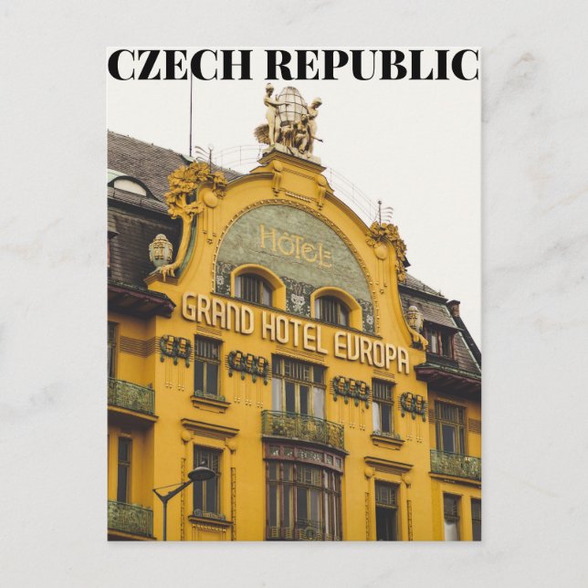 Tschechische Republik Grand Hotel Europa Postkarte (Vorderseite)