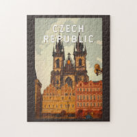 Tschechische Republik Illustration Reise Kunst Vin
