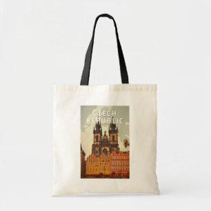Tschechische Republik Illustration Reise Kunst Vin Tragetasche