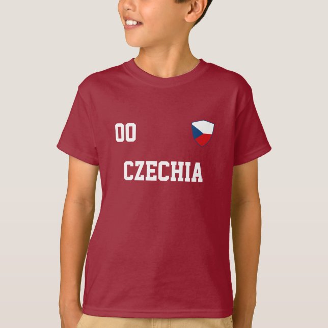 Tschechische Republik Individuelle Name und Anzahl T-Shirt (Vorderseite)