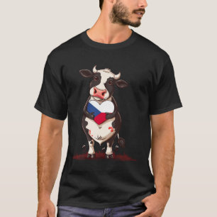 Tschechische Republik Kuh Herz Ceska Tschechische T-Shirt