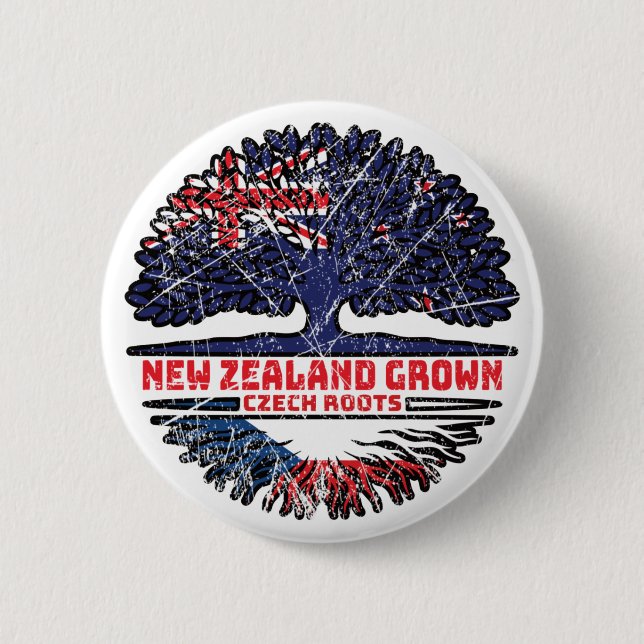 Tschechische Republik Neuseeland Neuseeland Button (Vorderseite)