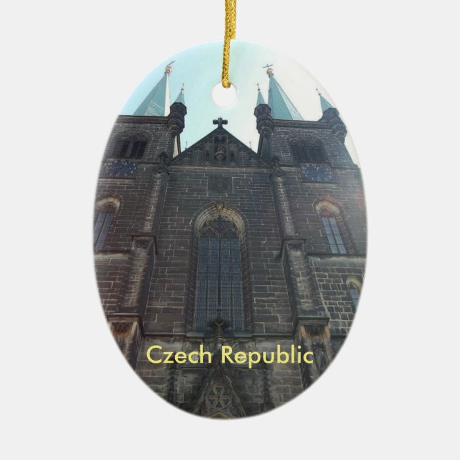 Tschechische Republik-Prag-Kirchen-Verzierung Keramikornament (Vorne)