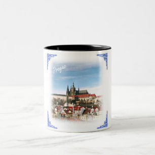 Tschechische Republik-Prag und Tasse des Schlosses