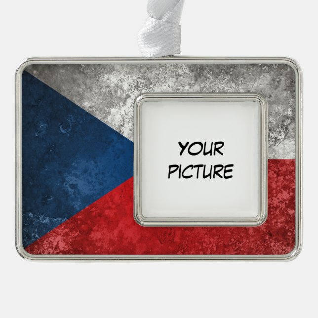 Tschechische Republik Rahmen-Ornament Silber (Vorderseite)