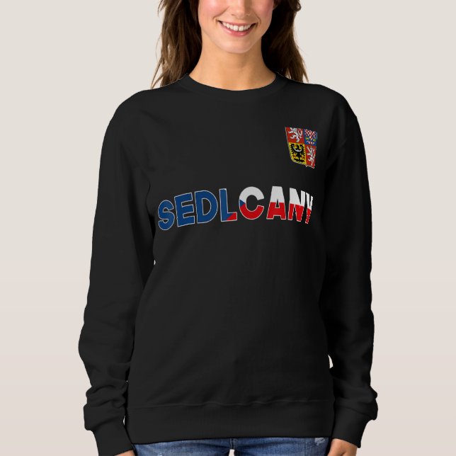 Tschechische Republik - Seelachsflagge Sweatshirt (Vorderseite)