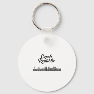 Tschechische Republik Skyline Reise Urlaub Outfits Schlüsselanhänger