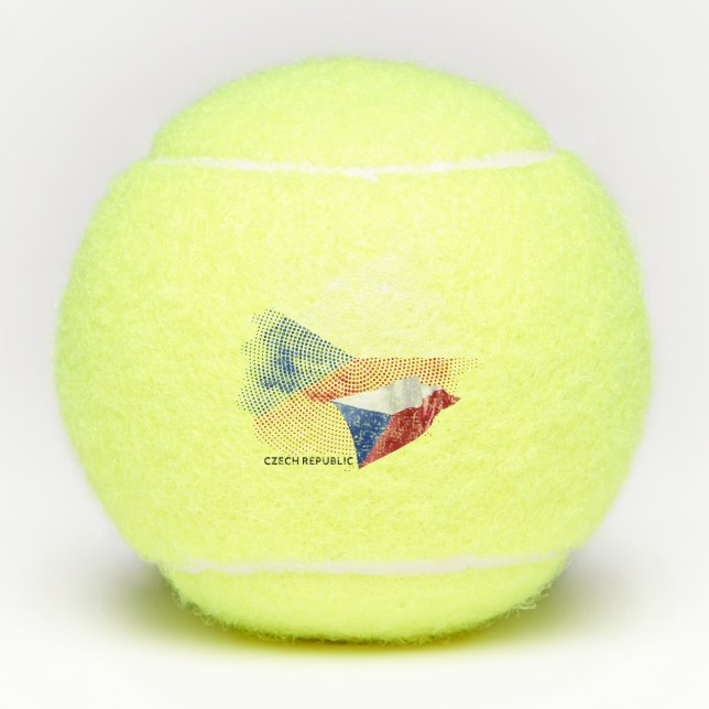 Tschechische Republik Tennisbälle (Vorderseite)