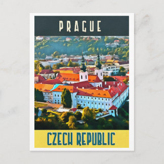 Tschechische Republik Tourismusplakat Postkarte