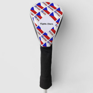 Tschechische Republik Tschechische Flagge gekachel Golf Headcover