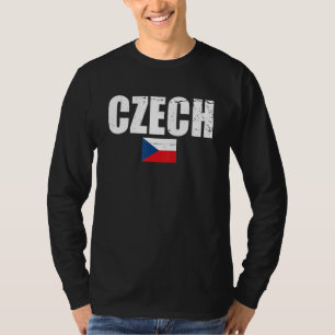 Tschechische Republik Vintag tschechische Flagge T T-Shirt