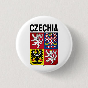 Tschechische Republik Wappen Button