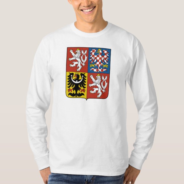 Tschechische Republik-Wappen CZ T-Shirt (Vorderseite)