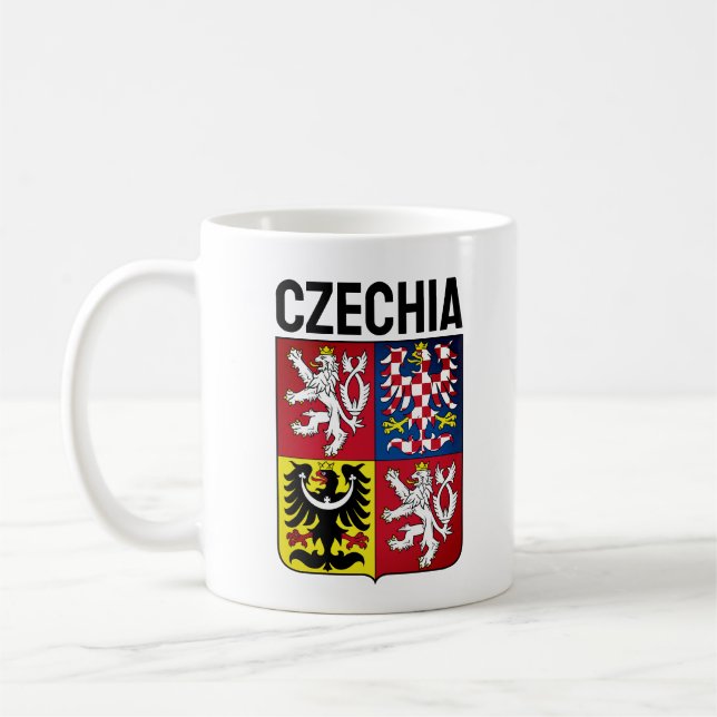 Tschechische Republik Wappen Kaffeetasse (Links)