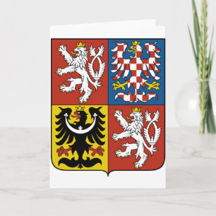 Tschechische Republik - Wappen Karte