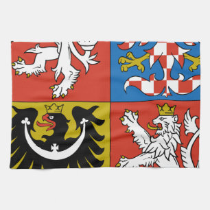 Tschechische Republik-Wappen Küchentuch