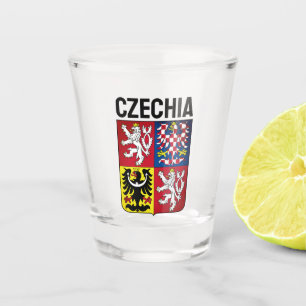 Tschechische Republik Wappen Schnapsglas
