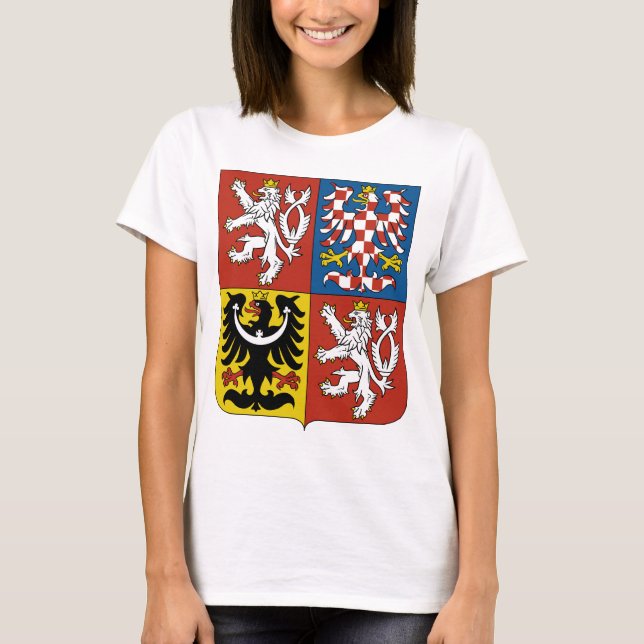 Tschechische Republik-Wappen T-Shirt (Vorderseite)