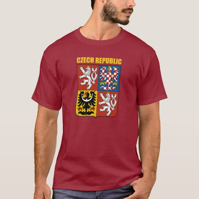 Tschechische Republik - Wappen T-Shirt (Vorderseite)