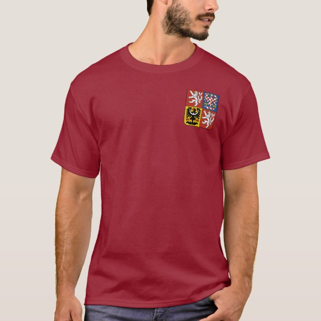 Tschechische Republik - Wappen T-Shirt (Vorderseite)