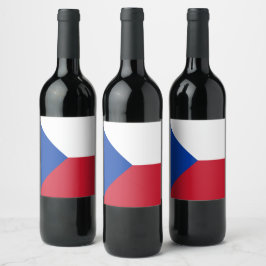 Tschechische Republik Weinetikett