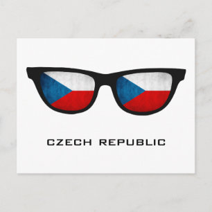 Tschechische Republik weist Sondertext und Farbpos Postkarte