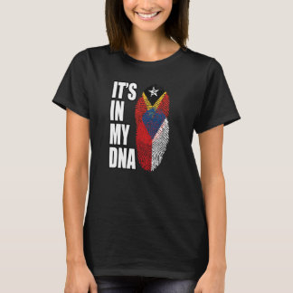 Tschechische und timoresische DNA-Flagge-Erbe T-Shirt