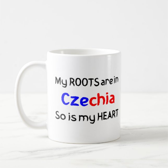 tschechische Wurzeln Kaffeetasse (Links)